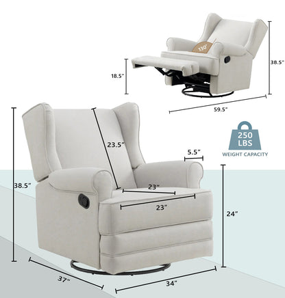 Soho Baby Teegan Swivel Rocker & Recliner
