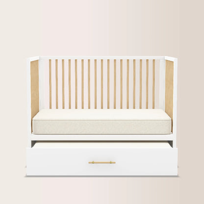 HushCrib 4-in-1 Classic Convertible Baby Crib with Storage Trundle