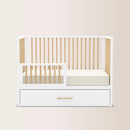 HushCrib 4-in-1 Classic Convertible Baby Crib with Storage Trundle
