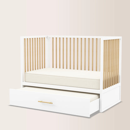 HushCrib 4-in-1 Classic Convertible Baby Crib with Storage Trundle
