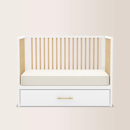 HushCrib 4-in-1 Classic Convertible Baby Crib with Storage Trundle