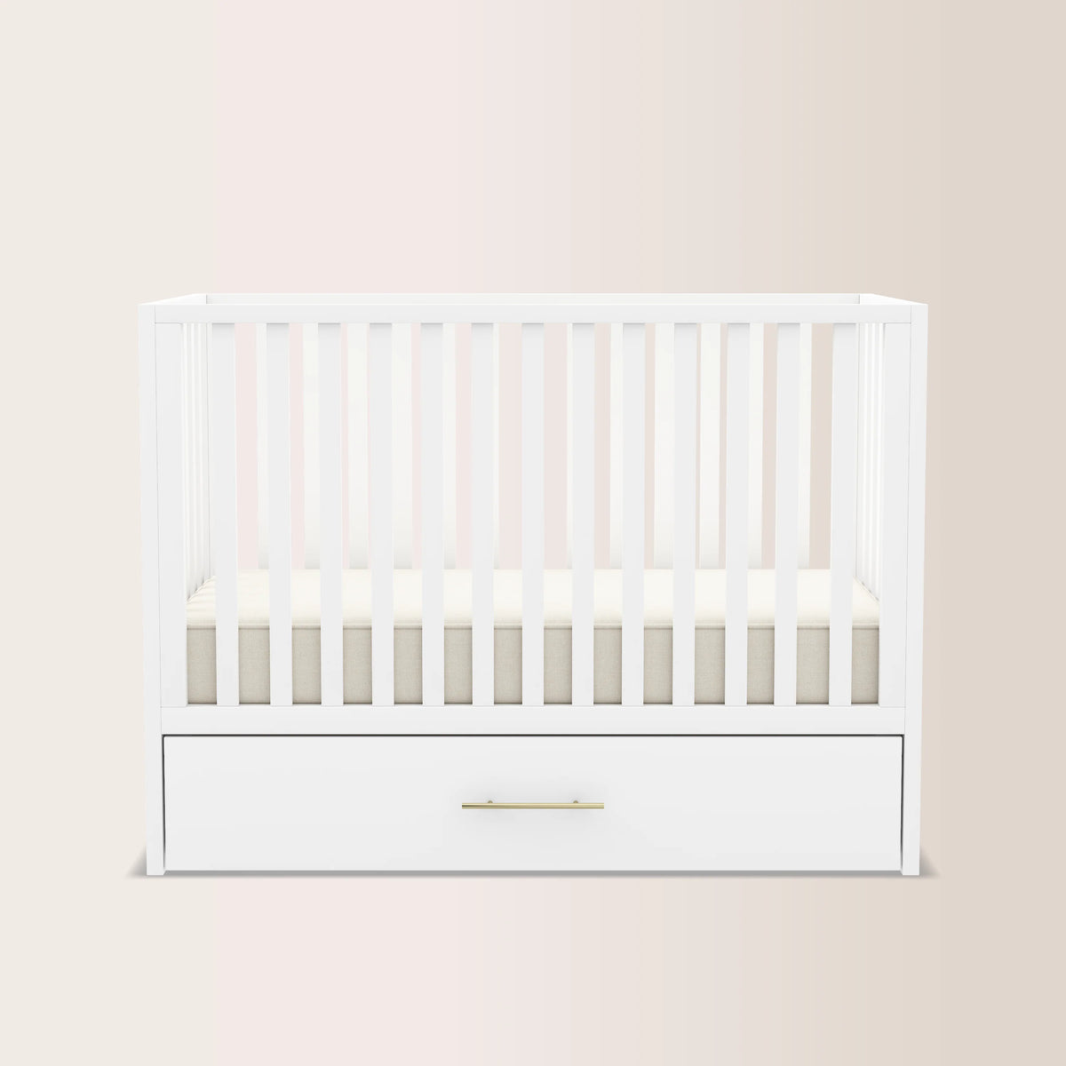 HushCrib 4-in-1 Classic Convertible Baby Crib with Storage Trundle