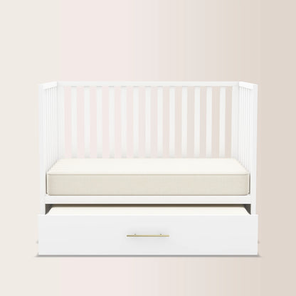 HushCrib 4-in-1 Classic Convertible Baby Crib with Storage Trundle