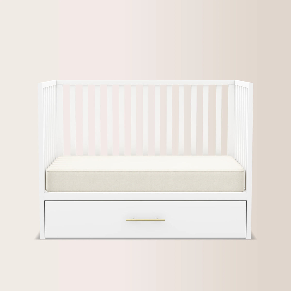 HushCrib 4-in-1 Classic Convertible Baby Crib with Storage Trundle