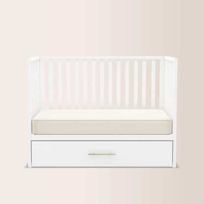 HushCrib 4-in-1 Classic Convertible Baby Crib with Storage Trundle
