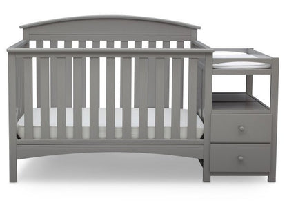 Abby Convertible Crib and Changing Table Combo with Storage Drawers and Adjustable Mattress Height