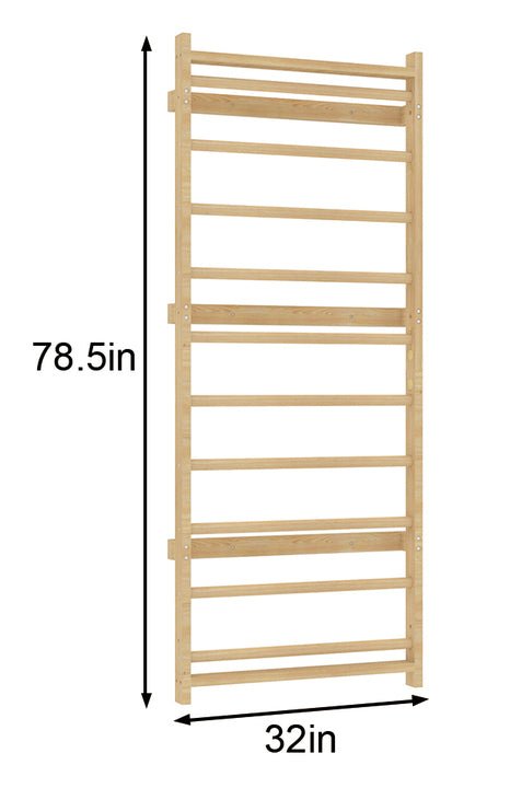 Add-On Ladder Wall Panel for 79" Modular Walnut