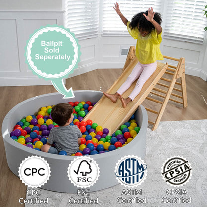 Hazel | Pikler Triangle, Slide & Rocker Set - Natural
