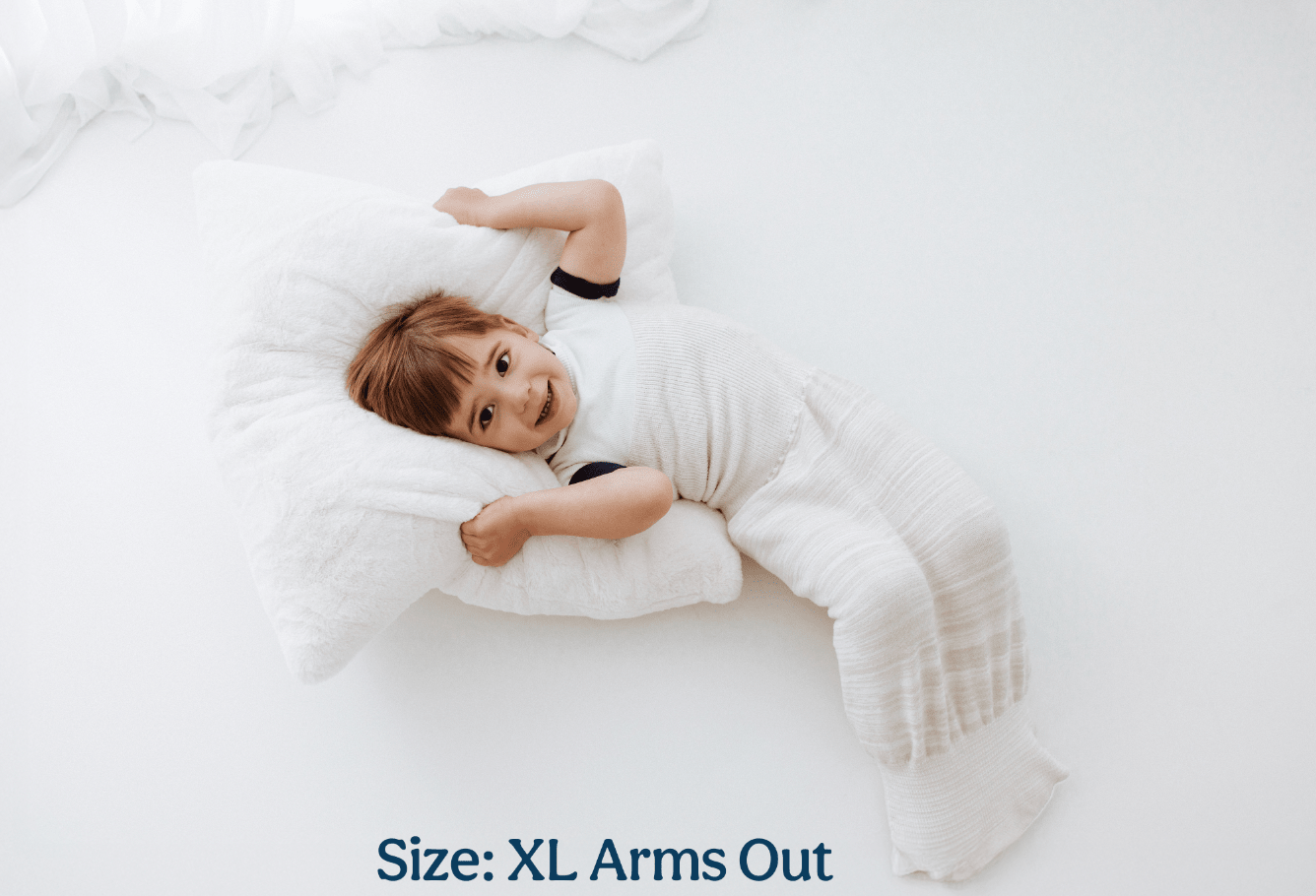 Bamboo Blend Beige Arms Out™ Long Sleeve Sleep Sack