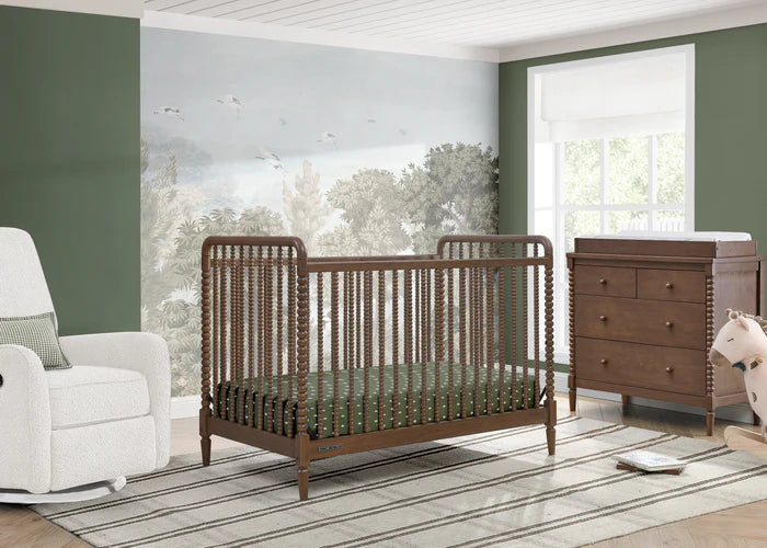 Saint 4-in-1 Convertible Crib - Timeless Jenny Lind Style, Converts to Toddler Bed