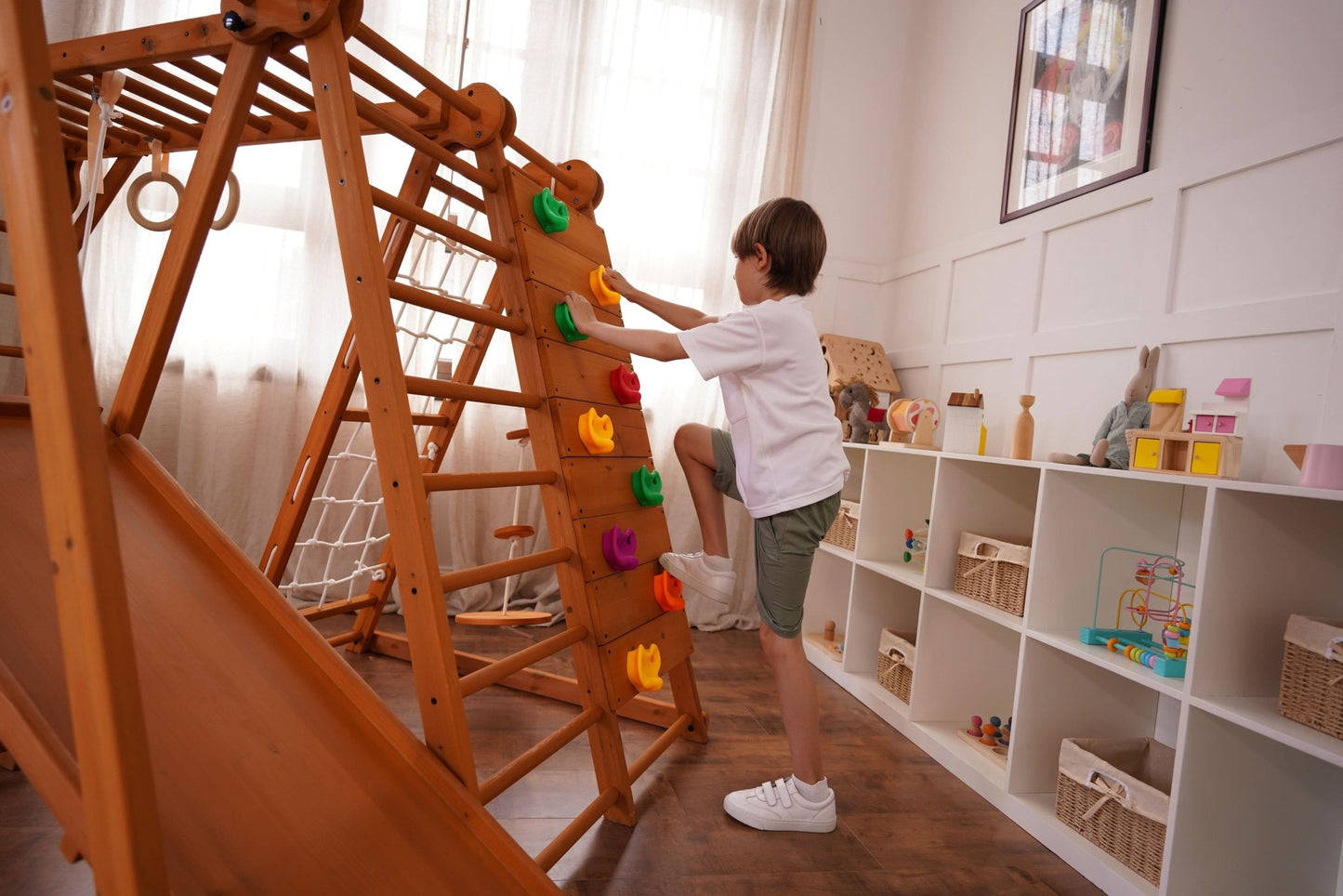 Chestnut | Outdoor & Indoor Foldable Jungle Gym