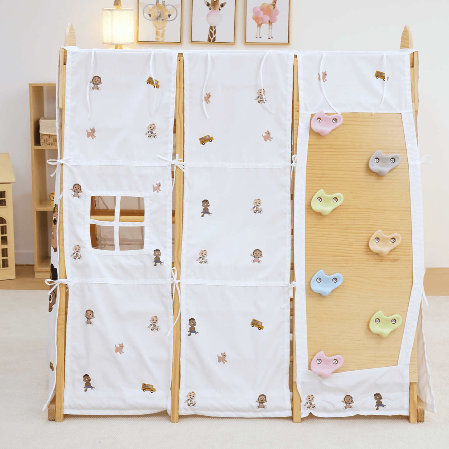 Cocomelon Play Tent Cover – Fits Avenlur Large Magnolia Climbing Playset (Tent Only)
