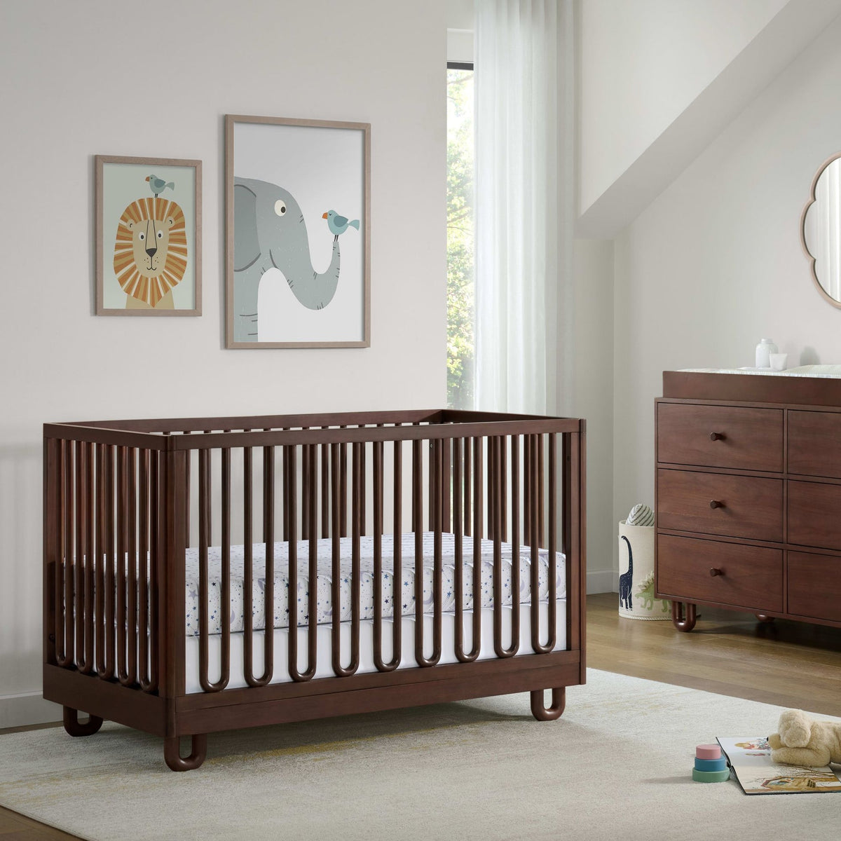 Soho Baby Meridian 3-in-1 Convertible Crib with Arched Slats