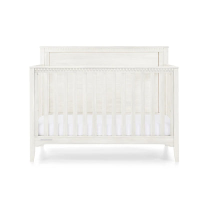 Kendall 6 In 1 Convertible Baby Crib with Classic Molding and Adjustable Mattress Height