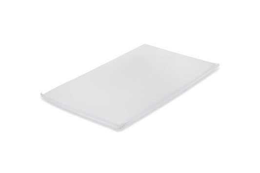 White rectangular object on a white background