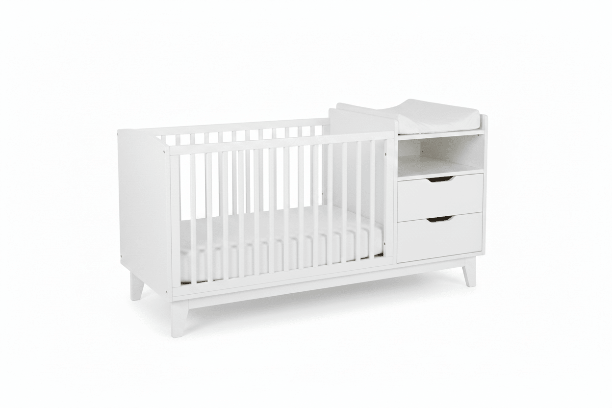 Daphne Waterproof Baby Changing Pad with Contoured Nursery Design