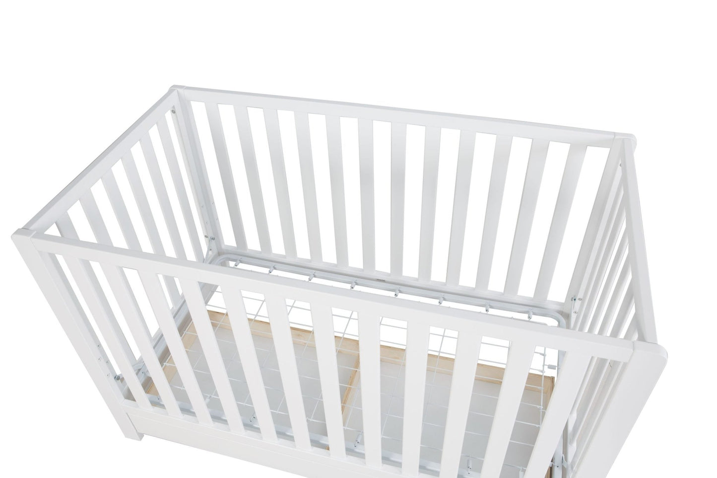 Emma 4‑in‑1 Convertible Crib with Storage Drawer Solid Wood Baby Bed