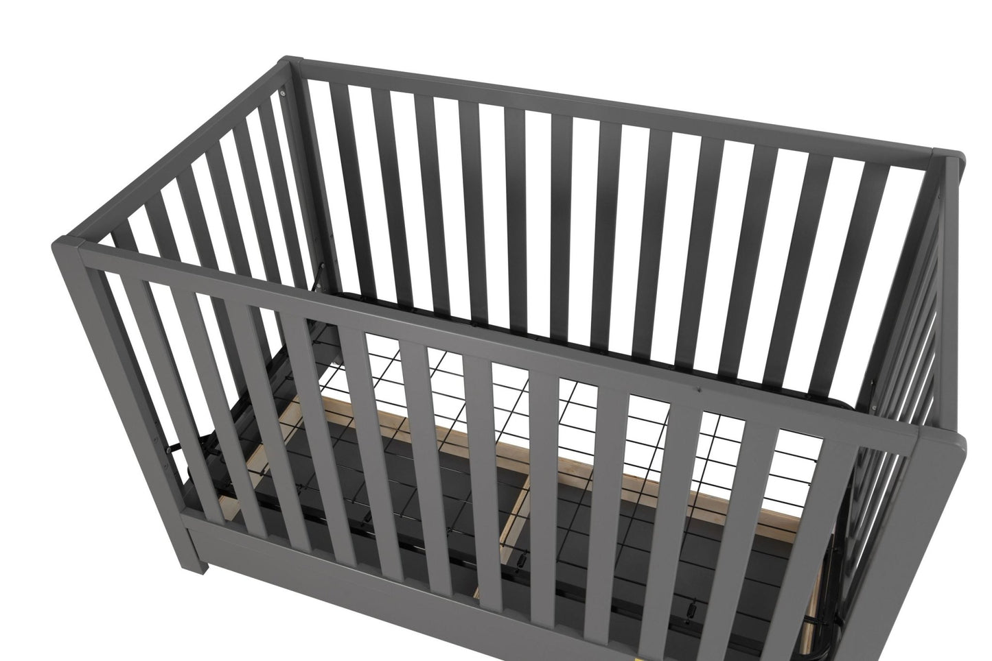 Emma 4‑in‑1 Convertible Crib with Storage Drawer Solid Wood Baby Bed