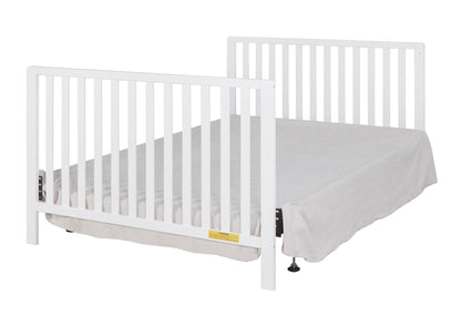 Emma 4‑in‑1 Convertible Crib with Storage Drawer Solid Wood Baby Bed