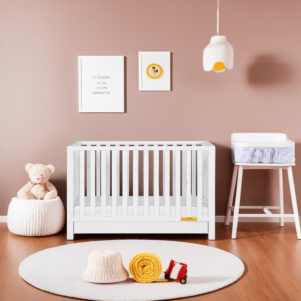 Emma 4‑in‑1 Convertible Crib with Storage Drawer Solid Wood Baby Bed