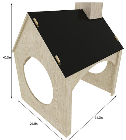 Evergreen- Children's Playhouse with Chalkboard Roof