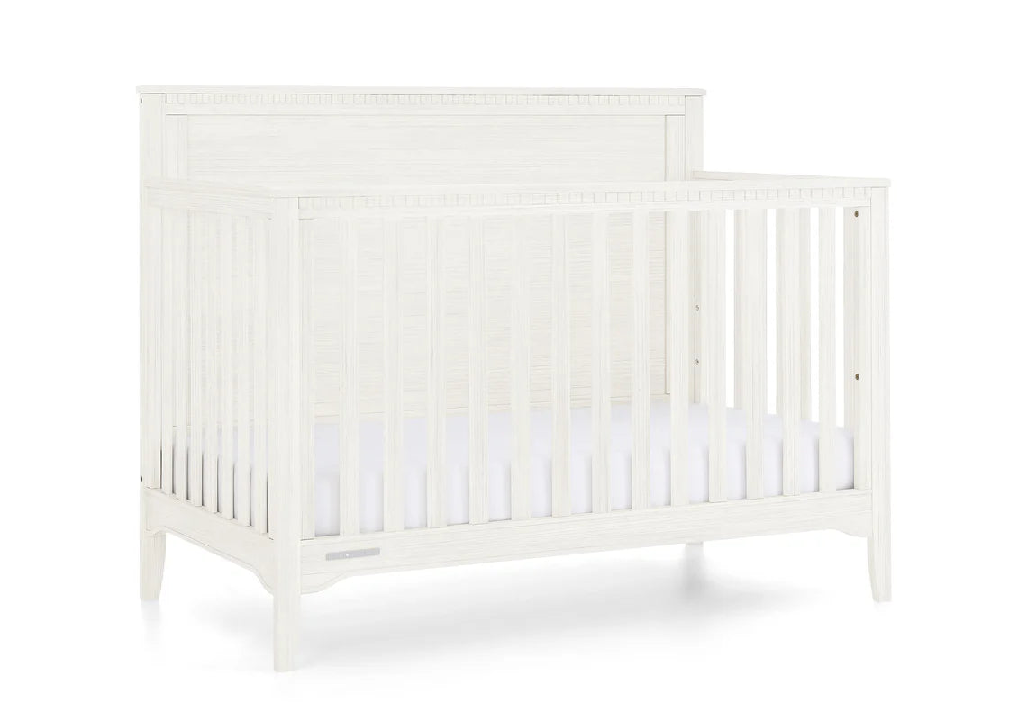 Kendall 6 In 1 Convertible Baby Crib with Classic Molding and Adjustable Mattress Height