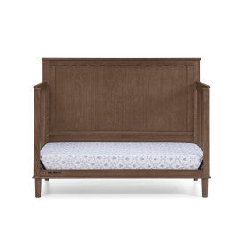 Penelope 6 In 1 Convertible Baby Crib with Scalloped Design and Adjustable Mattress Height