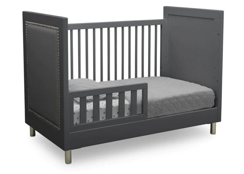 Avery 3-in-1 Convertible Crib with Guardrail: Where Parenthood Meets Peace of Mind!