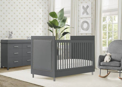 Avery 3-in-1 Convertible Crib with Guardrail: Where Parenthood Meets Peace of Mind!