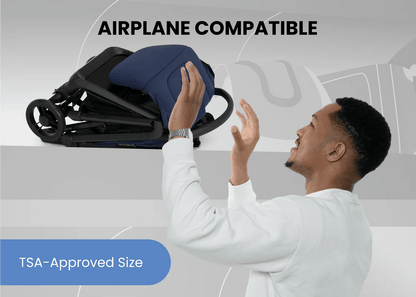 Icon Ultra Compact Lightweight Travel Stroller with One Hand Fold and Recline