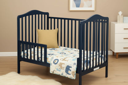 Orbelle Jenny Full Size Portable Convertible Baby Crib with Casters