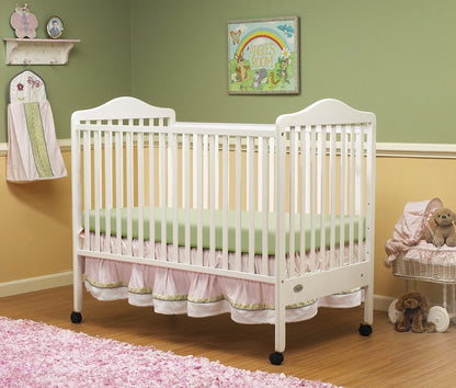 Orbelle Jenny Full Size Portable Convertible Baby Crib with Casters
