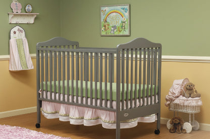 Orbelle Jenny Full Size Portable Convertible Baby Crib with Casters