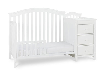 Kali II Nursery 4-in-1 Convertible Crib with Built-In Changer & Storage Drawer