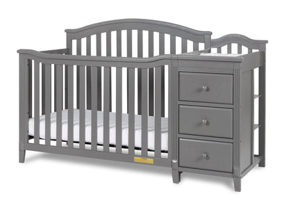 Kali II Nursery 4-in-1 Convertible Crib with Built-In Changer & Storage Drawer