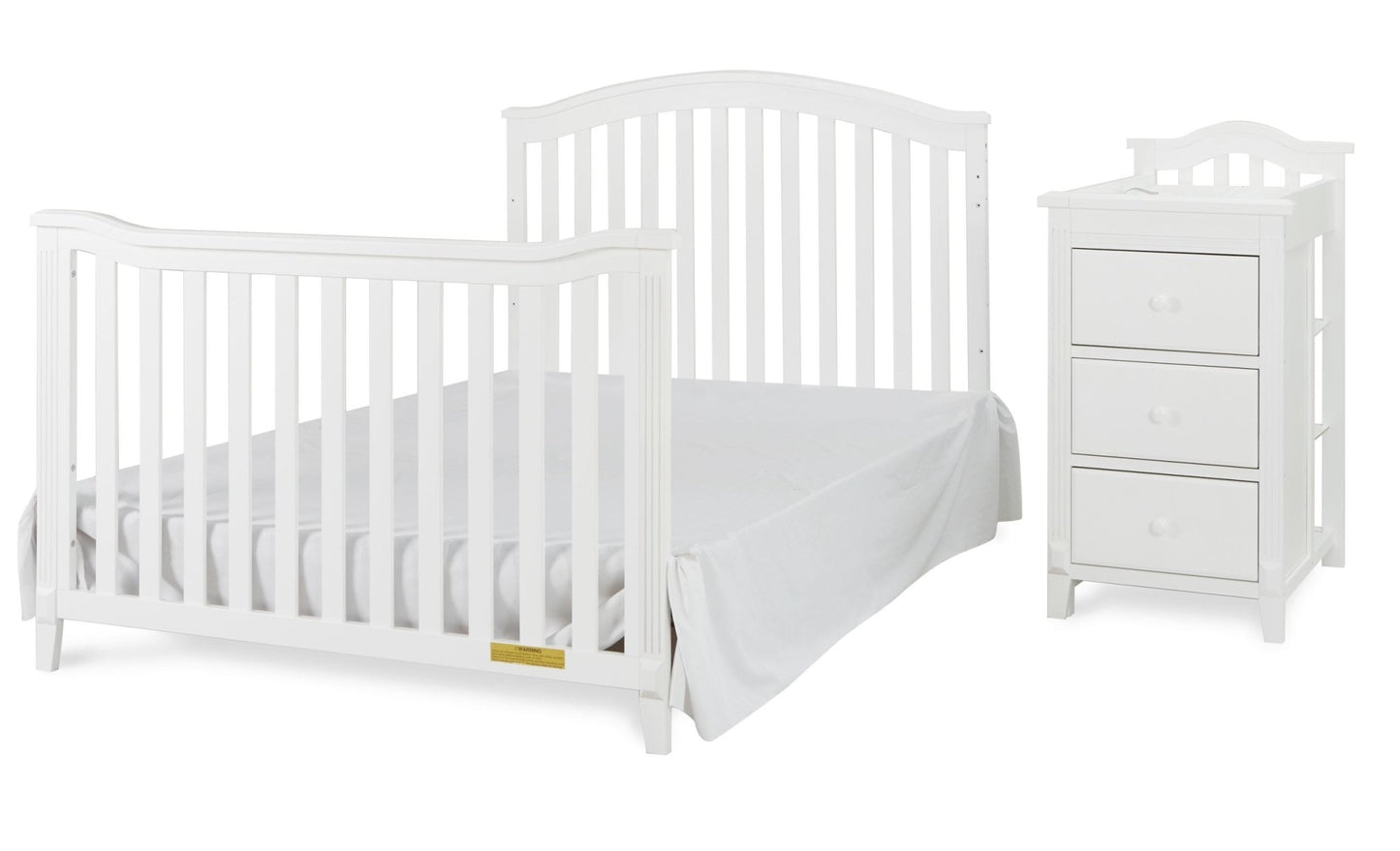 Kali II Nursery 4-in-1 Convertible Crib with Built-In Changer & Storage Drawer