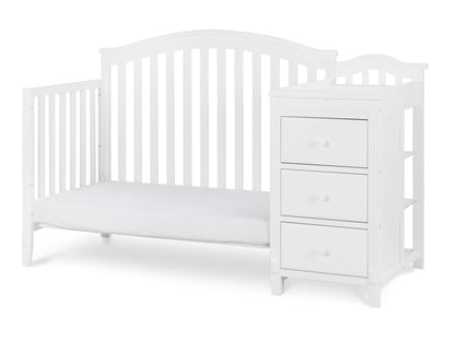 Kali II Nursery 4-in-1 Convertible Crib with Built-In Changer & Storage Drawer