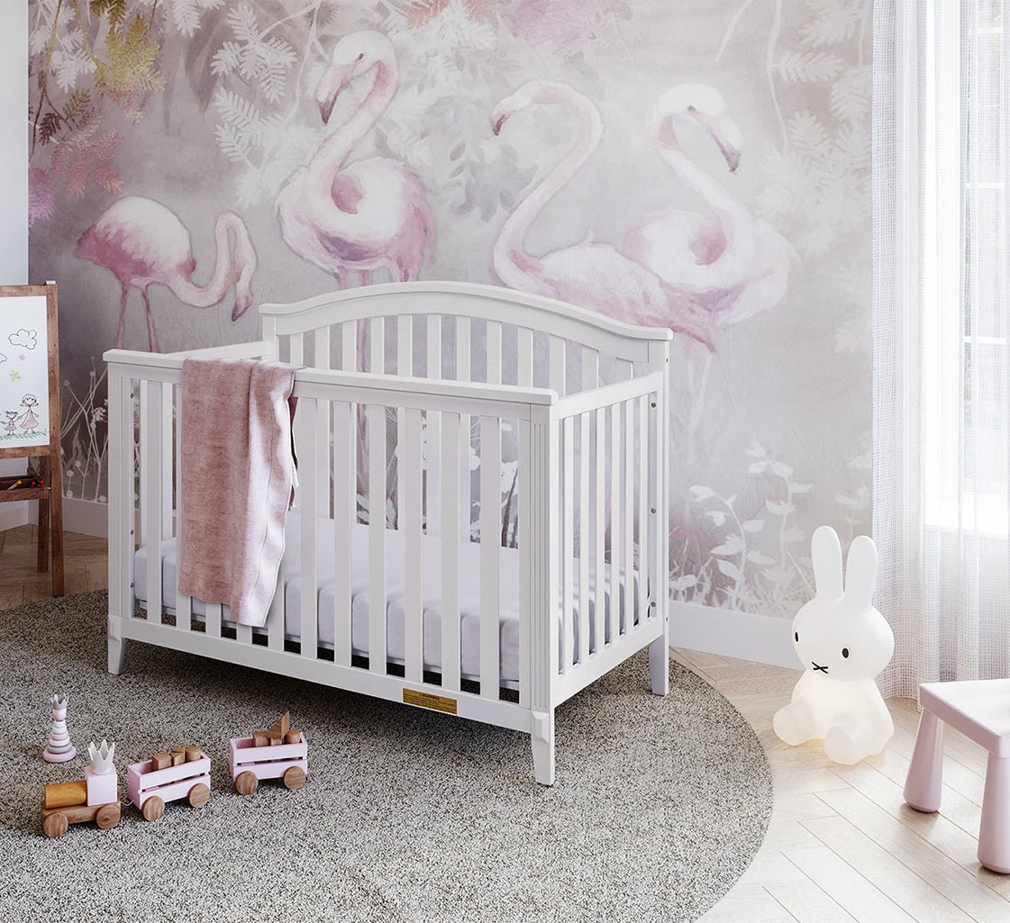 Kali Nursery 4-in-1 Convertible Crib with Toddler Conversion Design