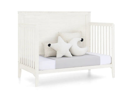 Kendall 6 In 1 Convertible Baby Crib with Classic Molding and Adjustable Mattress Height