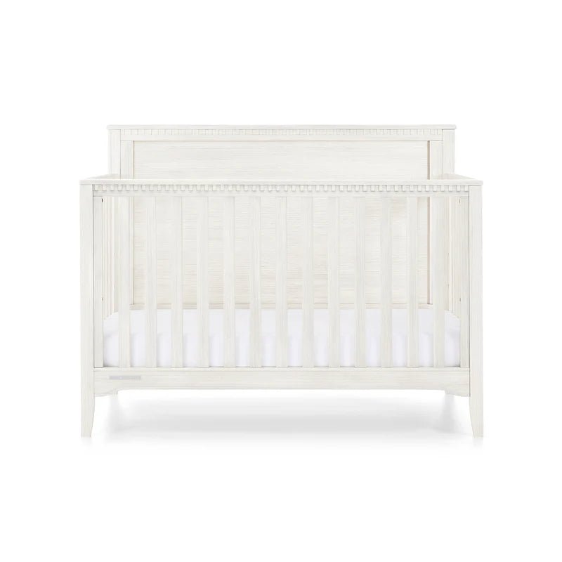 Kendall 6 In 1 Convertible Baby Crib with Classic Molding and Adjustable Mattress Height
