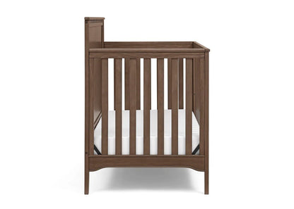 Kendall 6 In 1 Convertible Baby Crib with Classic Molding and Adjustable Mattress Height
