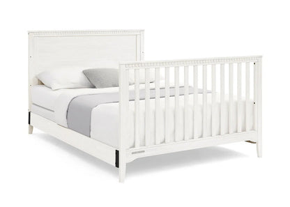 Kendall 6 In 1 Convertible Baby Crib with Classic Molding and Adjustable Mattress Height