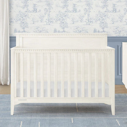 Kendall 6 In 1 Convertible Baby Crib with Classic Molding and Adjustable Mattress Height