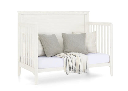 Kendall 6 In 1 Convertible Baby Crib with Classic Molding and Adjustable Mattress Height