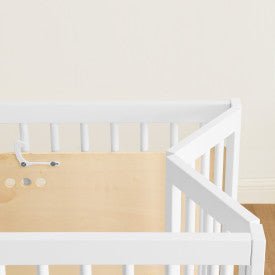 Mia Portable Folding Mini Baby Crib with Mattress and Space Saving Design