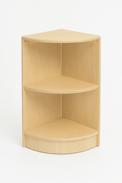 Montessori Classroom Corner Shelf - 24" Tall