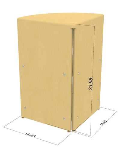 Montessori Classroom Corner Shelf - 24" Tall