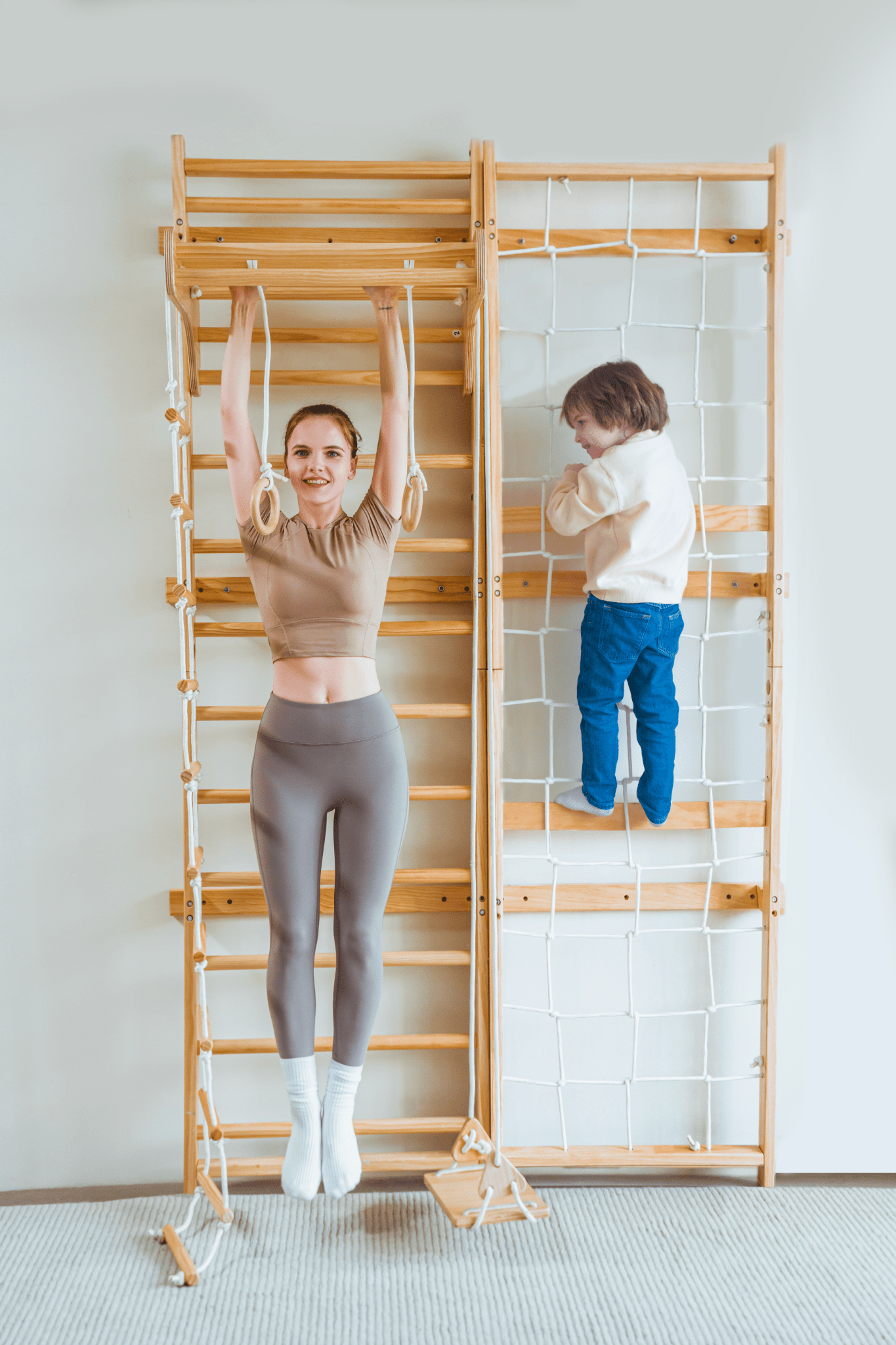 Neem | Swedish Ladder & Rope Wall - 95" Height