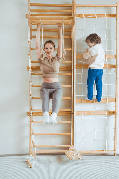 Neem | Swedish Ladder & Rope Wall - 95" Height