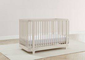Nest 4 In 1 Convertible Baby Crib with Rounded Design and Adjustable Mattress Height